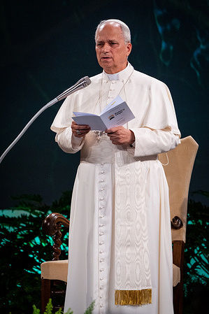 Pope Leo XIV attends the International conference "Raising Hope for Climate Justice", in Castel Gandolfo.