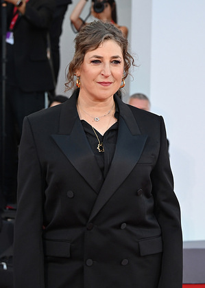 Mayim Bialik attends the Red Carpet to film “Father mother sister brother” at the 2025 Venice Film Festival.