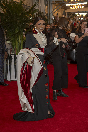 New York, United States - 05/05/2025 16:50:36: Mindy Kaling departs the Pierre Hotel for 2025 Met Gala in New York City.