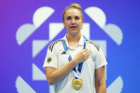 Johanna Kneer wins a gold medal in the Female Kumite +68kg at the Chengdu 2025 World Games at the Jianyang Cultural and Sports Centre. The 2025 World Games, known as Chengdu 2025, is the 12th edition of this international multi-sport event, taking place from August 7 to 17, 2025, in Chengdu.