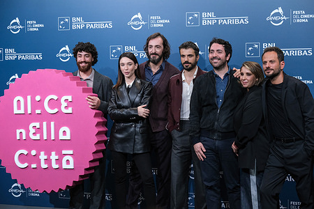 The cast attends the photocall of the movie “La legge di Lidia Poët - 2nd season” during the 19th Rome Film Fest at Auditorium Parco Della Musica in Rome.