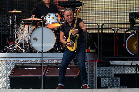 Bruce Springsteen performs live at Autodromo di Monza.