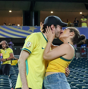 Fans of Brazil seen celebrating after their victory during the FIFA World Cup 2026 match Brazil Vs Haiti at Philadelphia Stadium. Final score Brazil 3 : 0 Haiti