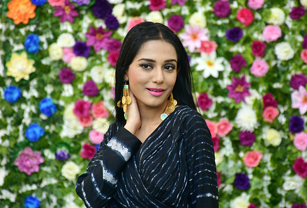 Indian film actress Amrita Rao seen during photo shoot for the casual wear brand Flowery at Madh Island in Mumbai