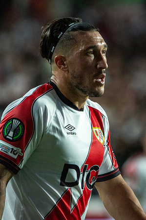 Alfonso Espino of Rayo Vallecano seen during the 2025/26 UEFA Conference League Group D match between Rayo Vallecano de Madrid and KF Shkendija at the Vallecas Stadium. Final score: Rayo Vallecano de Madrid 2 KF Shkendija 0