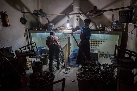 The small Town of Guiyu is also knows as the E Cemetery in the World, since a couple of years, people starting to suffer from various disease, mostly due to the air pollution caused by the factories and also the method of dismantling the electronic waste, as most of the workers burn the electronic component to collect the precious metal and don't use any protective material.