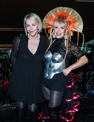 Television Icon Leslie Ash and Toyah Willcox seen backstage at Proud Embankment in London.