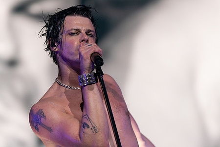 Dominic Richard Harrison, well known as Yungblud seen performing live on stage at London O2 Arena Dominic Harrison known peofessionally as Yungblud brings his Idols tour to the O2 Arena 24th April 2026 with support bands The Molotovs and The Warning.