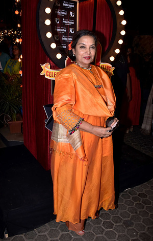 Indian actress Shabana Azmi at Prithvi Theatre Festival’s 40th anniversary party at Prithvi Theatre, Juhu in Mumbai.