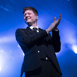 Argentine singer Emanero (Federico Andrés Giannoni) performs live on stage during his concert at Sala La Rivera.