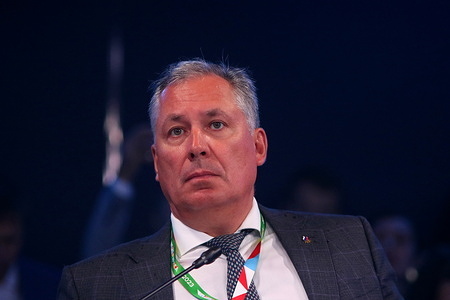 Stanislav Pozdnyakov, President, Russian Olympic Committee, attends a session on Sport. A Bridge of Friendship between Russia and Africa in the framework of the Second Summit Economic and Humanitarian Forum 2023 in Saint Petersburg, Russian Federation.