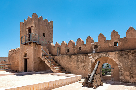 A medieval cannon inside the Kasbah of Sfax is a kasbah, an Islamic desert fortress, located in the southwestern corner of the ancient city of Sfax.