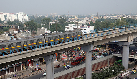 Delhi Metro train on track during trial run near Azadpur metro station on Yellow line between Samaypur Badli to Huda City Centre (42.3 km) with 37 intermediate metro stations in a first phase.
Delhi Metro Rail Corporation (DMRC) is all set to resume its services for public from September 7th, 2020, after more than five months. In the wake of coronavirus pandemic, the government suspended the metro rail services in the last week of March. To avoid overcrowding at the stations, the Delhi Metro Rail Corporation on Wednesday released new guidelines for running metro rails.
