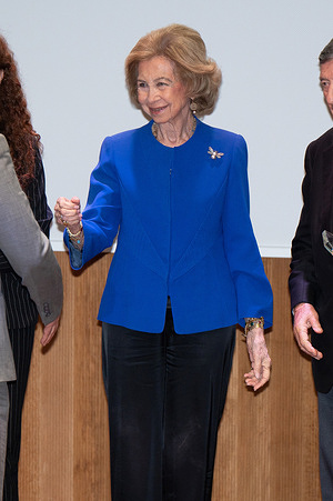 Queen Sofia attends the IV Palarq National Award for archaeology and paleontology at the National Archaeological Museum in Madrid.