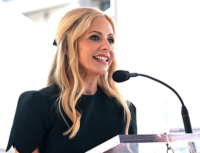 Actress Sarah Michelle Gellar speaks during the Star Ceremony On The Hollywood Walk Of Fame for Christian Slater