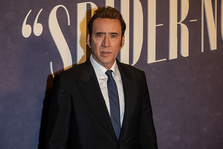 Nicolas Cage attends Prime Video's "Spider-Noir" world premiere at Regal Times Square on May 13, 2026 in New York City.