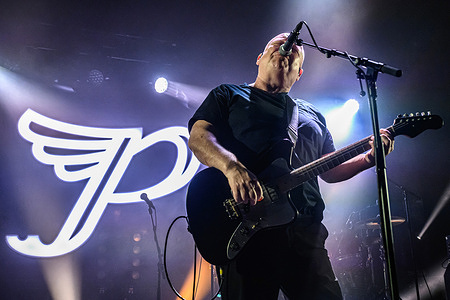 Black Francis of the alternative rock band Pixies performs live on stage at the Edinburgh O2 Academy.