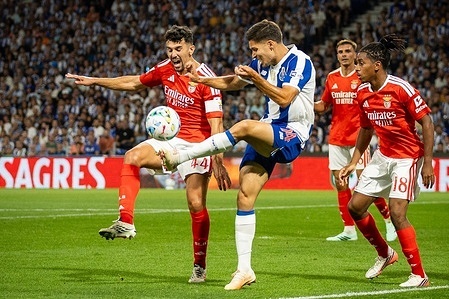 FC Porto's player Alberto Costa is seen in action during a Liga Portugal match between FC Porto and Benfica at Estádio do Dragão. FC Porto defeated Benfica 3-1.