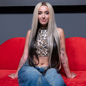 Singer Lola Indigo during the presentation of the BRATZ doll at El Corte Inglés in Madrid.