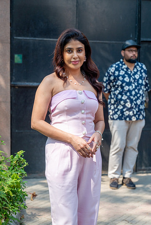 Irra Mor Indian actress posing for a photo during the press meet organized for the Trailer Launch of the upcoming web series Kasba Singhai Kheri.