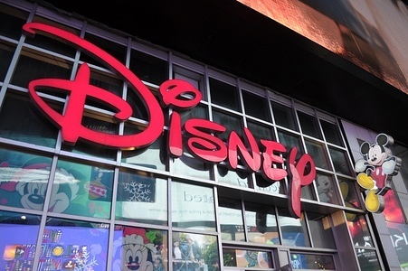 A Disney store is seen in Times Square, Manhattan, New York City.