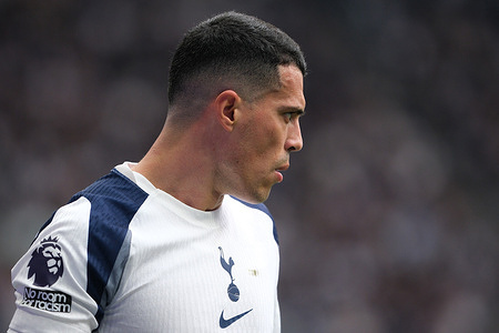 Pedro Porro of Tottenham Hotspur seen in action during the Premier league football match between Tottenham Hotspur and Nottingham Forest at the Tottenham Hotspur Stadium. Final score ; Tottenham Hotspur 0 : 3 Nottingham Forest