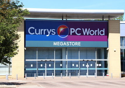 Currys PC World store seen at a retail park.
UK Government has announced a further relaxing of restrictions that resulted from the COVID-19 pandemic. Thousands of non-essential shops, department stores and shopping centres can open from June 15.