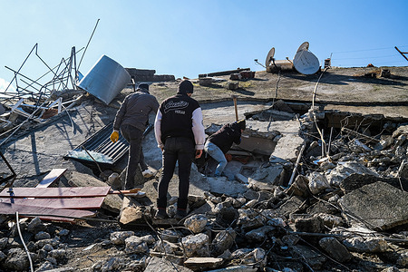 Rescuers search for survivors under the earthquake wreckage. Turkey and Syria have experienced the worst earthquakes to strike the region in almost a century. A 7.8-magnitude quake struck southeastern Turkey, which was followed by a second quake of 7.7 in northern Syria . More than 23,000 people are reported to have died as a result of the quakes and the death toll is still rising.
