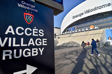 View of an access panel to the Stade Vélodrome in Marseille. The Toulon - Toulouse rugby match, for the Top 14, is played at the Stade Orange Velodrome in Marseille on Saturday February 18, 2023 at 9:05 p.m.