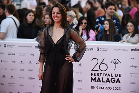 Spanish actress Silvia Acosta attends the red carpet of Malaga Film Festival 2023. The 26th edition of the Malaga Film Festival presents the best Spanish cinema screenings in competition from March 10th to 19th. The Malaga Spanish Film Festival has established itself as one of the major events of Spanish cinema and a promoter of cinematographic culture in Spain and Latin America.