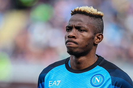 Victor Osimhen of SSC Napoli seen during the Serie A 2022/23 football match between Torino FC and SSC Napoli at Stadio Olimpico Grande Torino.
(Final score; Torino FC 0:4 SSC Napoli)