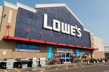 An exterior view of a Lowe's home improvement store. Lowe's Companies, Inc. reports quarterly earnings on Tuesday, May 23, 2023.