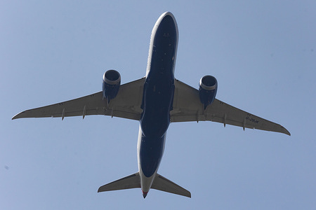 A British Airways Boeing B787 aircraft takes off from Heathrow Airport in London, as the three day bank holiday weekend begins. British Airways cancelled hundreds of flights on Thursday and Friday owing to an IT systems failure whilst electronic passport gates have failed at numerous British airports.