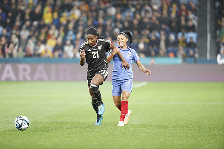 Sakina Karchaoui of France and Cheyna Matthews of Jamaica are seen in action during the FIFA Women's World Cup 2023 match between France and Jamaica at Sydney Football Stadium.
Final score Jamaica 0:0 France