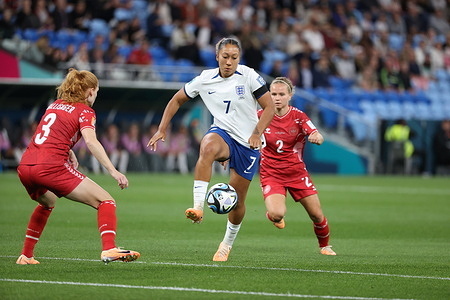 Lauren James (7) of England seen in action during the FIFA Women’s World Cup 2023 between England and Denmark in the Sydney Football Stadium. 
Final score: England 1 - Denmark 0.