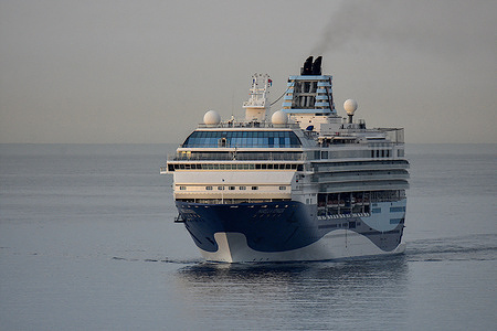 The passenger cruise ship Marella Voyager, formerly Mein Schiff Herz, arrives at the French Mediterranean port of Marseille.