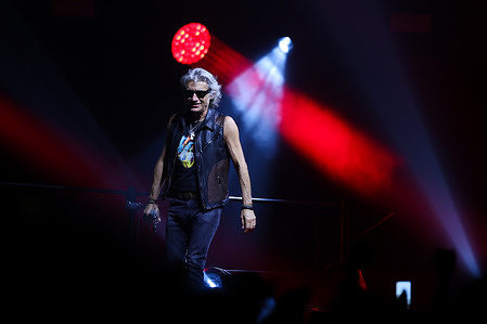 Luciano Ligabue performs live on stage during the Dedicato a Noi Indoor Tour 2023 at Mediolanum Forum.