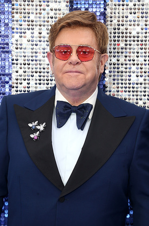 Elton John attends the "Rocketman" UK premiere at Odeon Luxe Leicester Square in London.