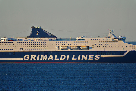 A passenger cruise ship Cruise Europa arrives at the French Mediterranean port of Marseille.