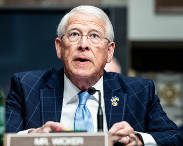 U.S. Senator Roger Wicker (R-MS) speaking at a Joint Conference Committee meeting to determine the contents of the National Defense Authorization Act (NDAA) at the U.S. Capitol.