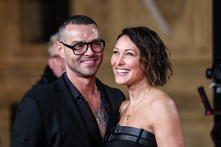 Matt Willis and Emma Willis seen attending An Audience With Kylie at the Royal Albert Hall in London.