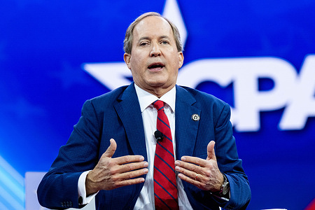 Ken Paxton, Attorney General, Texas, speaking at the Conservative Political Action Conference held at the Gaylord National Resort & Convention Center in National Harbor, Maryland.