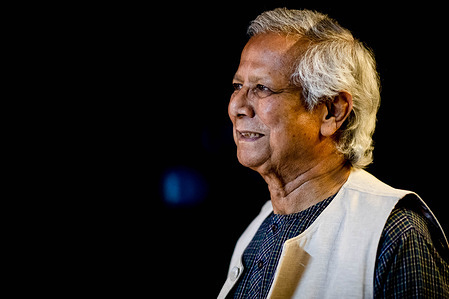 Dr Muhammad Yunus poses for photos during a portrait session at Yunus Centre in Dhaka. Muhammad Yunus is a Bangladeshi social entrepreneur, banker, economist and civil society leader who was awarded the Nobel Peace Prize in 2006 for founding the Grameen Bank and pioneering the concepts of microcredit and Microfinance. Muhammad Yunus and three colleagues from Grameen Telecom were accused of violating labour laws when they allegedly failed to create a workers’ welfare fund.