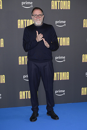 Valerio Mastandrea attends the photocall of Prime Video series "Antonia" at Cinema Barberini.