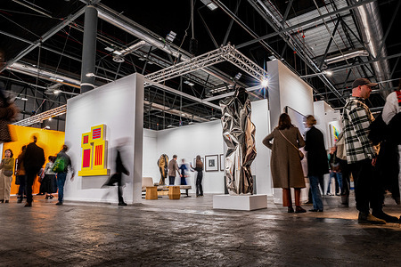 A sculpture seen displayed at ARCO International Contemporary Art Fair at IFEMA expositive spaces in Madrid. ARCO Madrid is one of the most important art fairs in the world and represents the current international art scene in a broad dialogue with Spanish art.