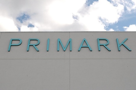 A Primark logo is seen on a Primark store in the neighborhood of Garden City in Nassau County,