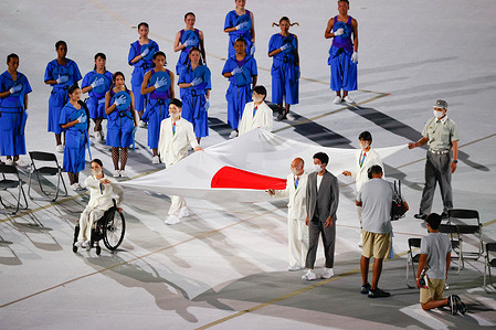 An inspirational opening ceremony at the "Transformative" Tokyo 2020 Paralympics in Tokyo. Following a year of delay due to the COVID-19 pandemic, the Paralympics officially began on August 24, 2021 at an empty National Stadium in Tokyo. One hundred and sixty-two flags were paraded in the stadium, beginning with the Refugee Paralympic Team and concluding with Japan.