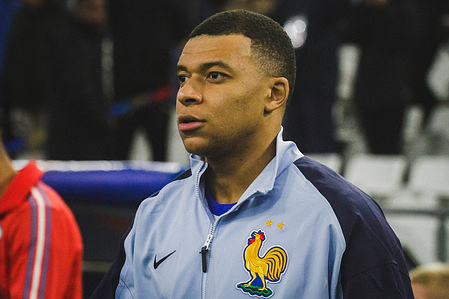 French player Kylian Mbappe seen during the friendly match between Chile and France held at the Velodrome stadium. Final score; Chile 2:3 France