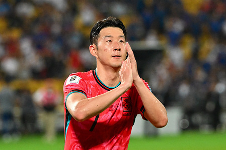 Son Heung-min of South Korea seen in action during the FIFA World Cup 2026 Qualifiers Group C match between Thailand and South Korea at Rajamangala National Stadium in Bangkok. (Final score; Thailand 0:3 South Korea)