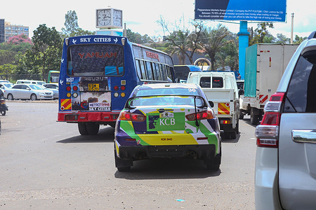 Rally car number 36 driven by British rally driver Isachania and his Kenyan co-driver Nikhil Patel Deep along Uhuru highway heading to Kasarani for a shakedown after the official flagging off ceremony of the 2024 World Rally Championship (WRC) Safari Rally at the Kenyatta International Convention Center. His Excellency the President of Kenya, William Ruto, officially launched the 2024 WRC Safari Rally competition at the Kenyatta International Conventional Centre (KICC) in Nairobi. This is the 71st edition of the Safari Rally in Kenya, Nairobi the capital city. The event marks the third round of this year's FIA (Fédération Internationale de l'Automobile) World Rally Championship. President Ruto flagged off the leading crews as they drove over the ramp in downtown Nairobi and headed to Kasarani area for a special shakedown show before heading to Naivasha, Nakuru county, where the event will take place.